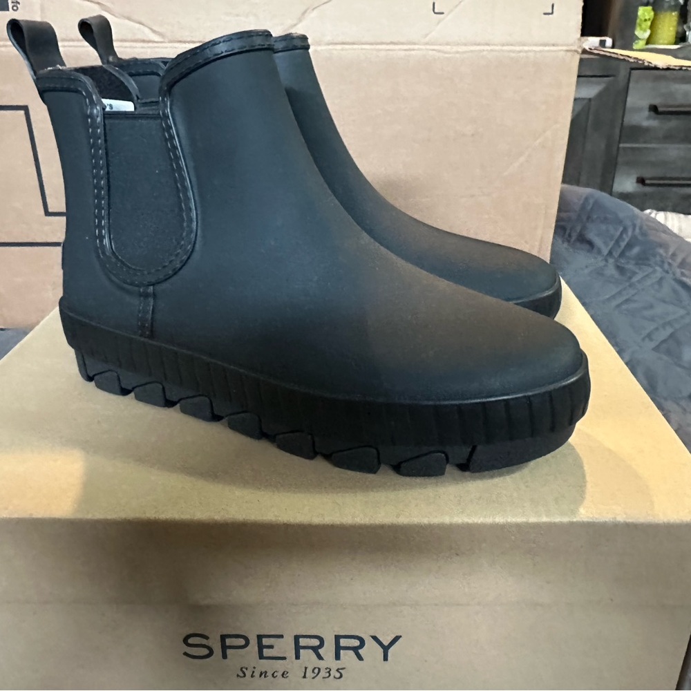 Sperry Black Ankle Boots